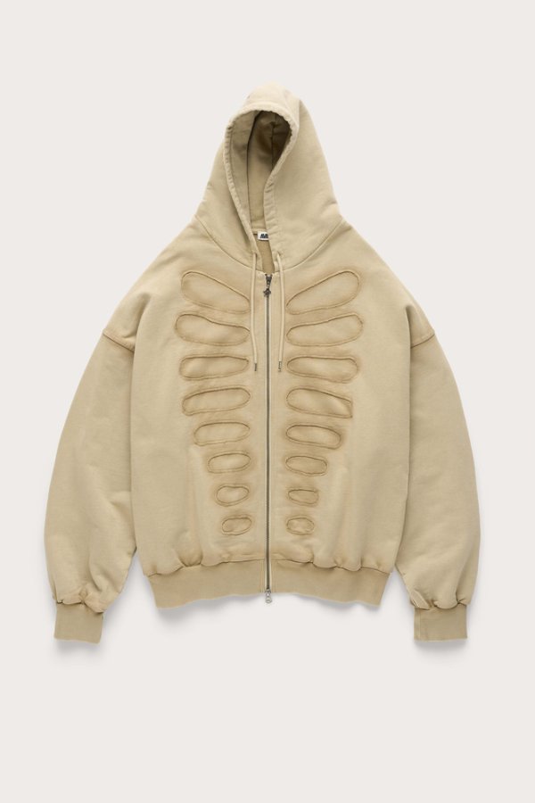 AVAVAV Shoulderless Hoodie with Fake Cut-out Application