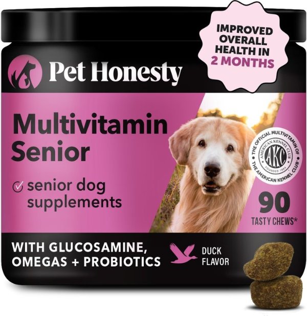 Pet Honesty 老年犬多维软咀嚼片 鸭味 90粒