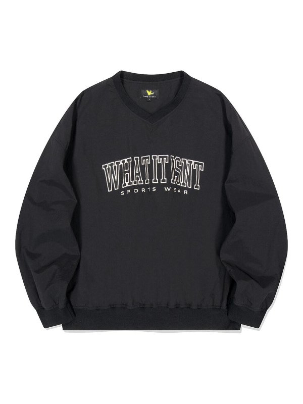 Wacky Willy WT Embroidery Nylon V Neckline Long Sleeve T-shirt