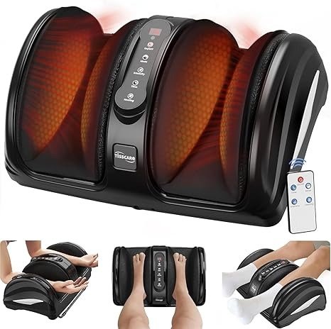 TISSCARE Shiatsu Foot Massager with Heat Deep Kneading