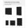 ULPC44BK Plastic Storage Organizer 16 Cubes Black