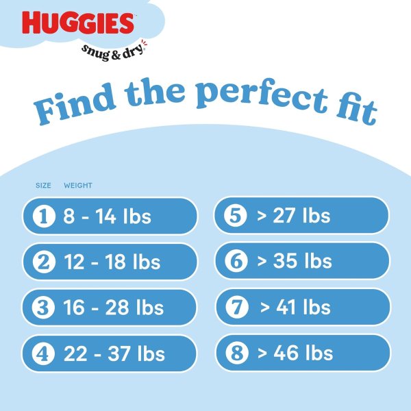 Huggies Snug & Dry Baby Diapers Size 4 92 Count