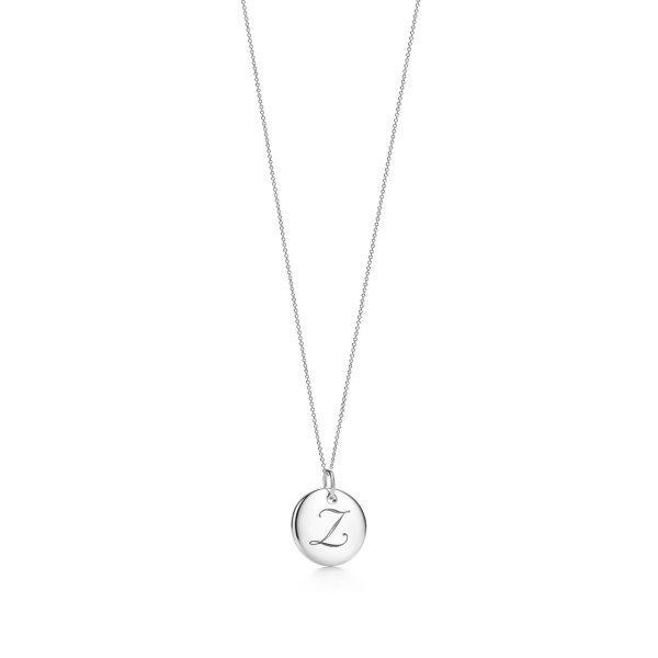 Tiffany & Co Sterling Silver Letter A Pendant