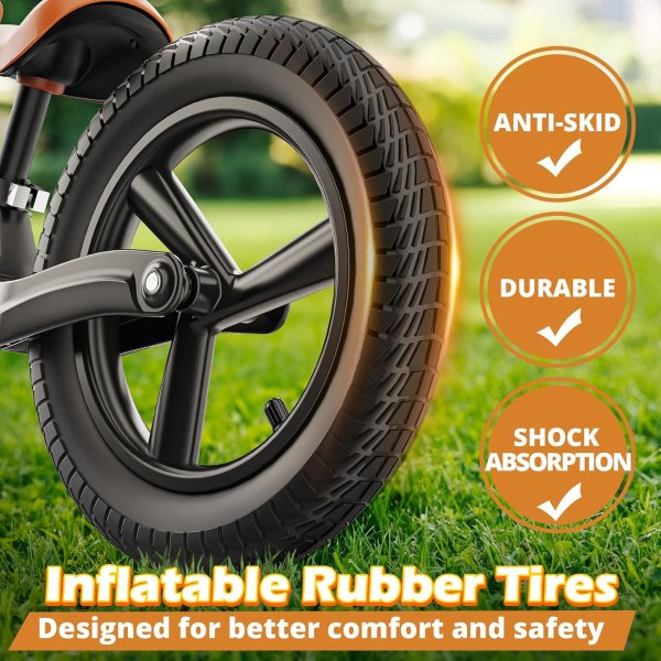 Ridego 14 Inch Kids Balance Bike Adjustable Seat