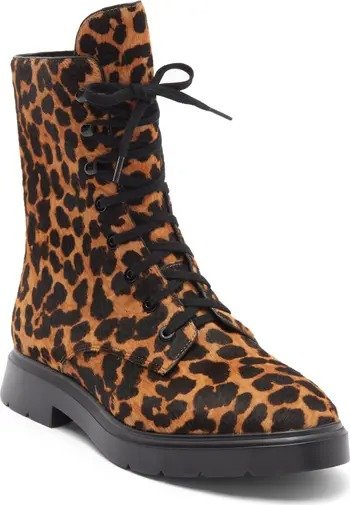 Mckenzee Genuine Calf Hair Combat Boot Women