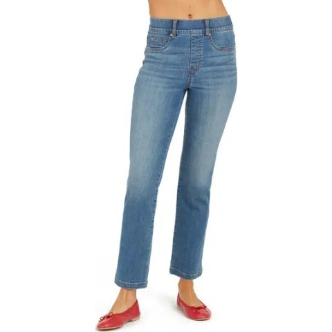 SPANX®Straight Leg Ankle Jeans
