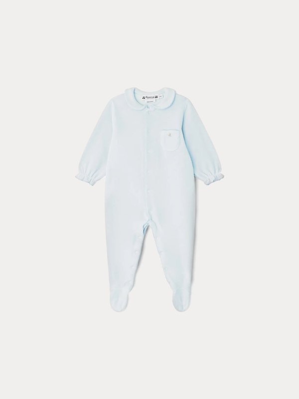 Bonpoint Boutique Talou Pajamas Gray Blue for Baby