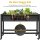 DWVO Raised Garden Bed HDPE 47x18x31in Black