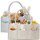 HIPHOP PANDA Diaper Caddy Organizer 2-Pack Grey