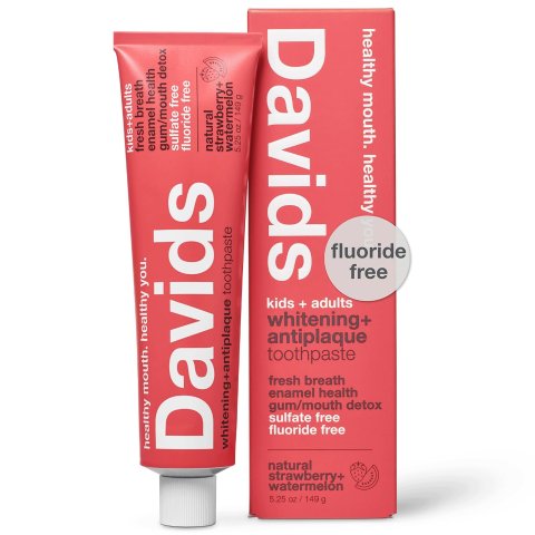 Davids Fluoride Free Toothpaste Strawberry Watermelon 5.25oz