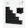 ULPC44BK Plastic Storage Organizer 16 Cubes Black