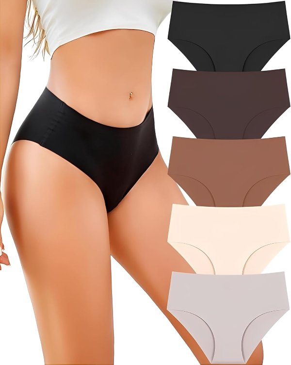 UNDER THE SEA Women Seamless Underwear 5 Pack