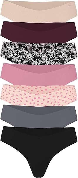 Victoria's Secret No Show Thong Underwear Multi Pack