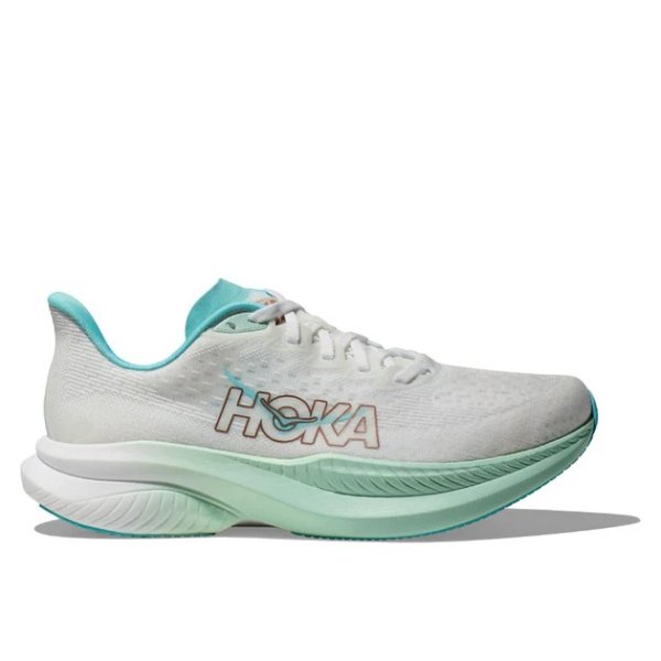 Mach 6 Women's Running Shoes White/Green/Blue