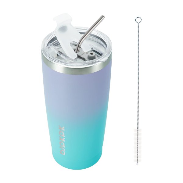 BJPKPK Stainless Steel Insulated Tumbler Lavender Green