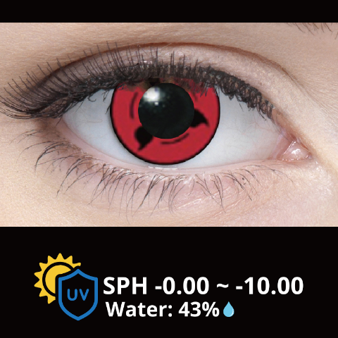 Lens Diary Itachi Sharingan 3 Cosplay Contact Lenses 3-6 Months
