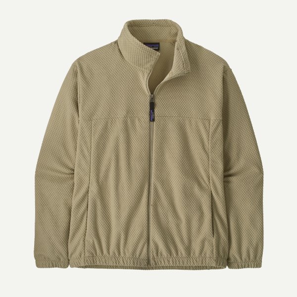 Men's Textured Fleece Jacket Recycled Fabric
