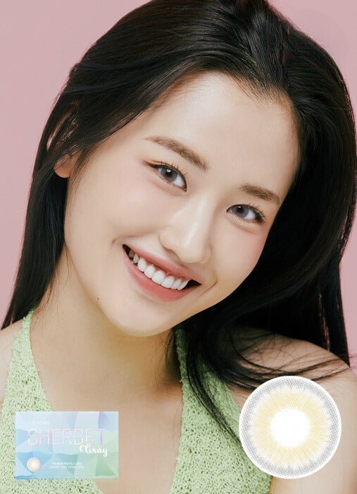 Lens Diary Lensme Sherbet Gray Monthly Disposable Contact Lenses (2-Pack)