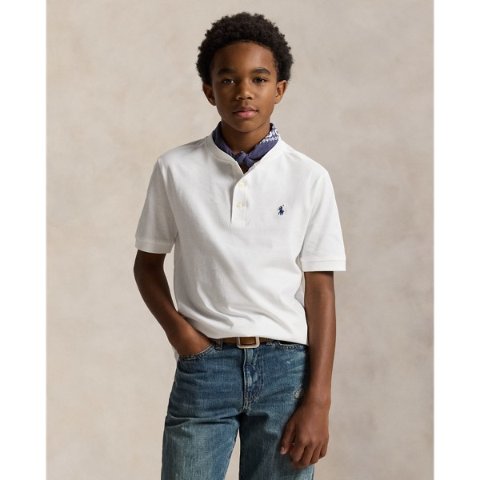 Ralph LaurenCotton Jersey Short-Sleeve Henley Shirt
