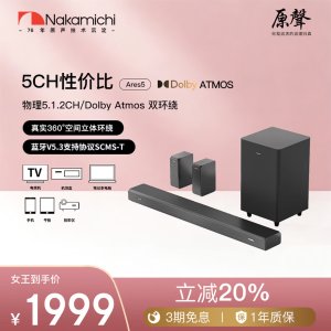 Nakamichi 中道 Ares5 回音壁 5.1.2声道