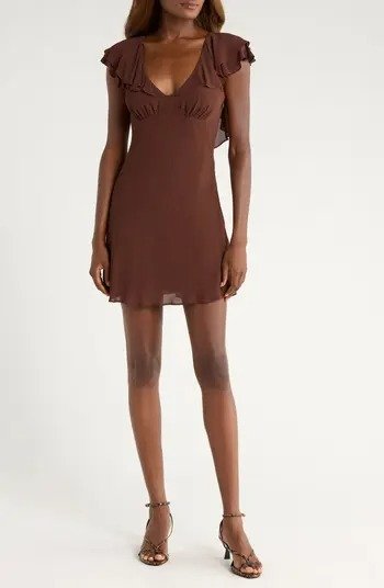 Arni Cap Sleeve Empire Waist Minidress