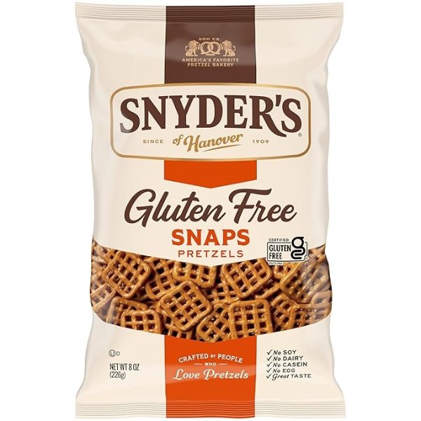 Snyder's of Hanover Gluten Free Pretzel Snaps 8oz