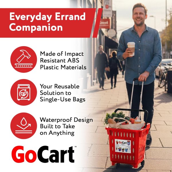 dbest GoCart 折叠购物车，能装又能省地儿