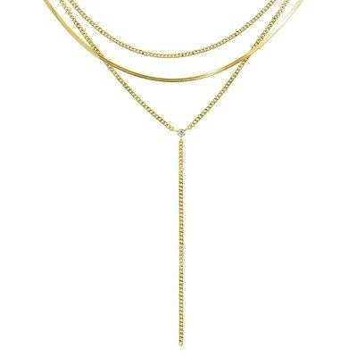  Gold Chain Necklace Set 3-Piece