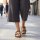 CUSHIONAIRE Lane Cork Sandals for Women Genuine Suede Footbed