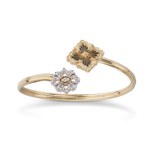 Opera Tulle Yellow Gold Bracelet with Onyx