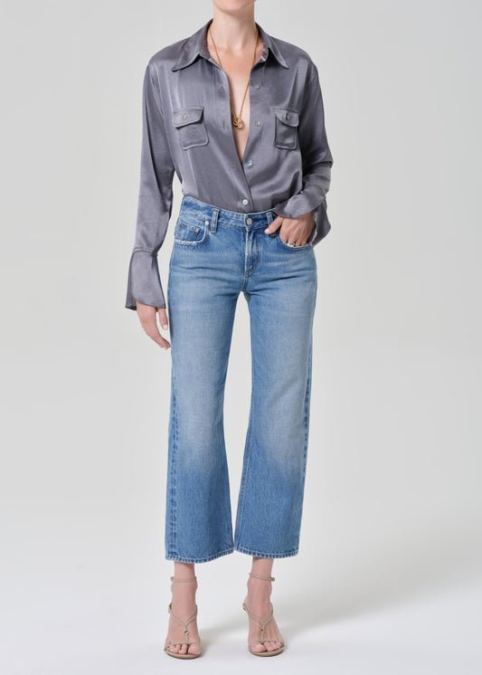 Faye Vintage Straight Medium Indigo Jeans