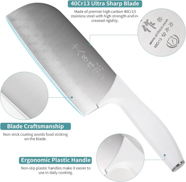 Meat Cleaver High Carbon Steel Anti-Slip Handle