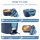 Andmenow Electric Lunch Box Portable Food Warmer Gray Blue 2-Container