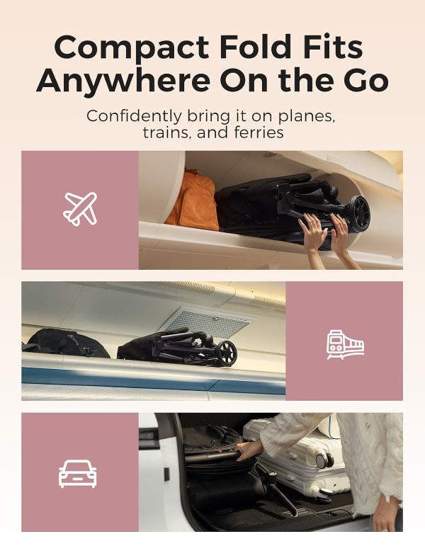 Momcozy ClickGo 轻便婴儿推车 可折叠