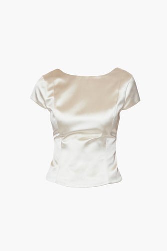 SHELLY Top in Champagne Satin