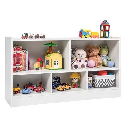  Kids 2-Shelf 5-Cube Bookcase White