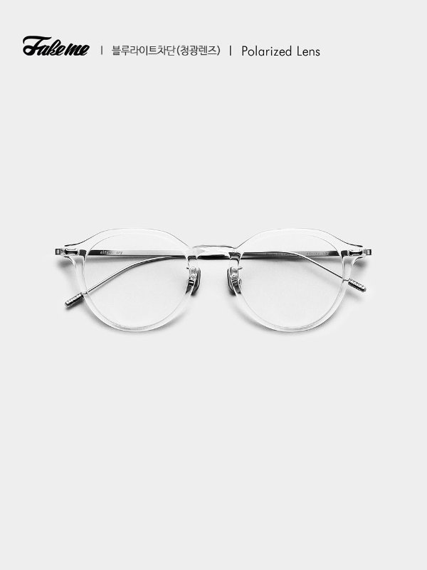 FAKEME CITY2 L BLOCKS CRY BLUE LIGHT Glasses
