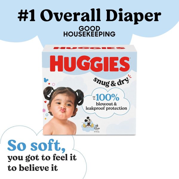 Huggies Snug & Dry Baby Diapers Size 4 92 Count
