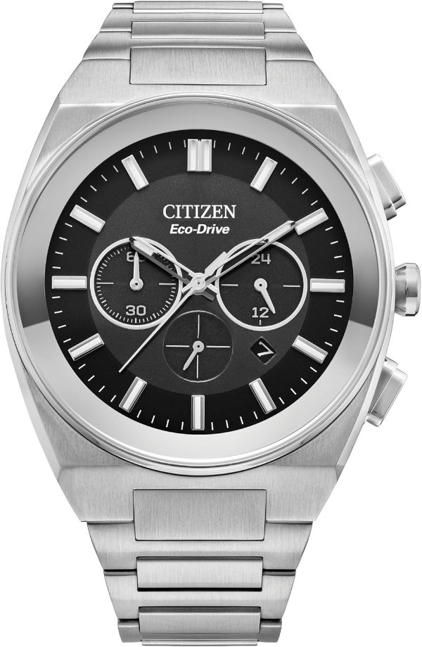 Citizen Eco-Drive Men's Chronograph Watch Stainless Steel