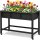DWVO Raised Garden Bed HDPE 47x18x31in Black