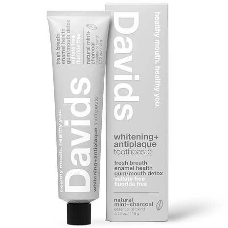 Davids Charcoal Toothpaste Peppermint 5.25oz