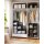 ULPC44BK Plastic Storage Organizer 16 Cubes Black