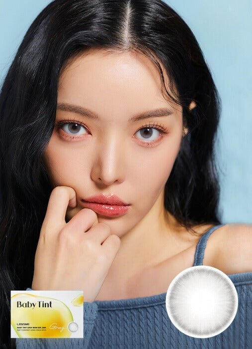 Lens Diary Lensme Baby Tint Gray Contact Lenses Monthly 2-Pack