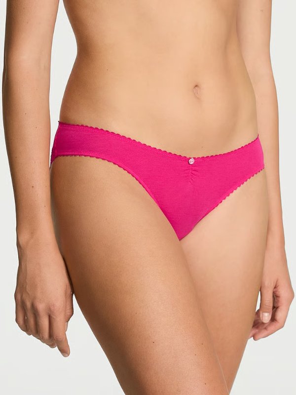Cotton Heart Lace Bikini Panty