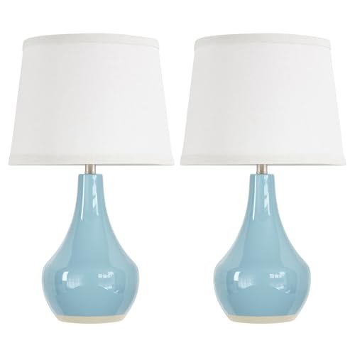 Table Lamp 19.4 Inch Sky Blue Set of 2