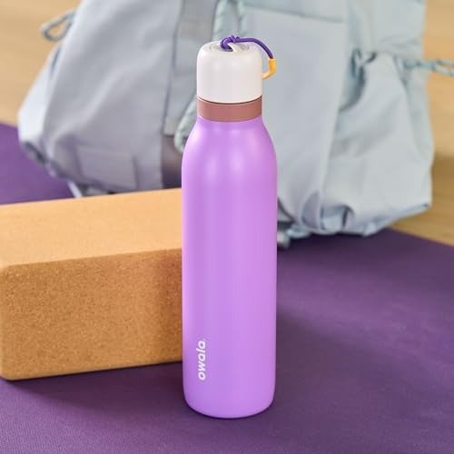 Owala FreeSip Insulated Stainless Steel Water Bottle 24oz Purple