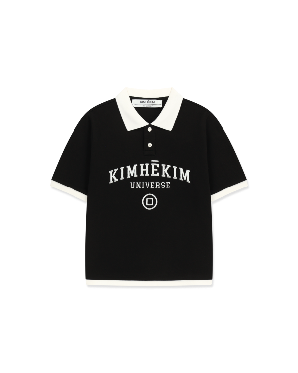 KIMHĒKIM Universe Polo T-Shirt Black