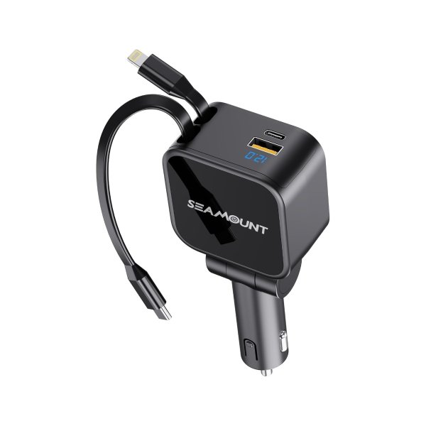 4-in-1 Car Charger Dock Supports Up to 109W Charging
