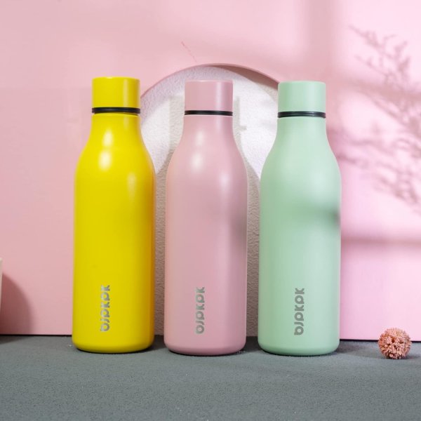 BJPKPK Stainless Steel Insulated Water Bottle 18oz Green
