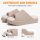 FITORY Women's Faux Rabbit Fur Slippers Size 6-11